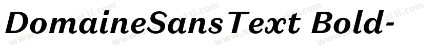 DomaineSansText Bold字体转换
